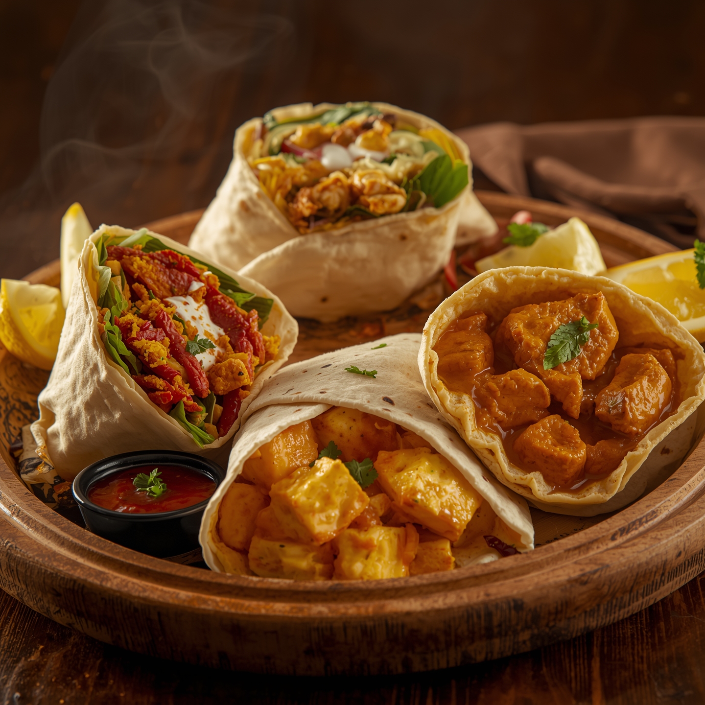 Lucid_Origin_Realistic_photo_of_assorted_Indianstyle_wraps__ch_7