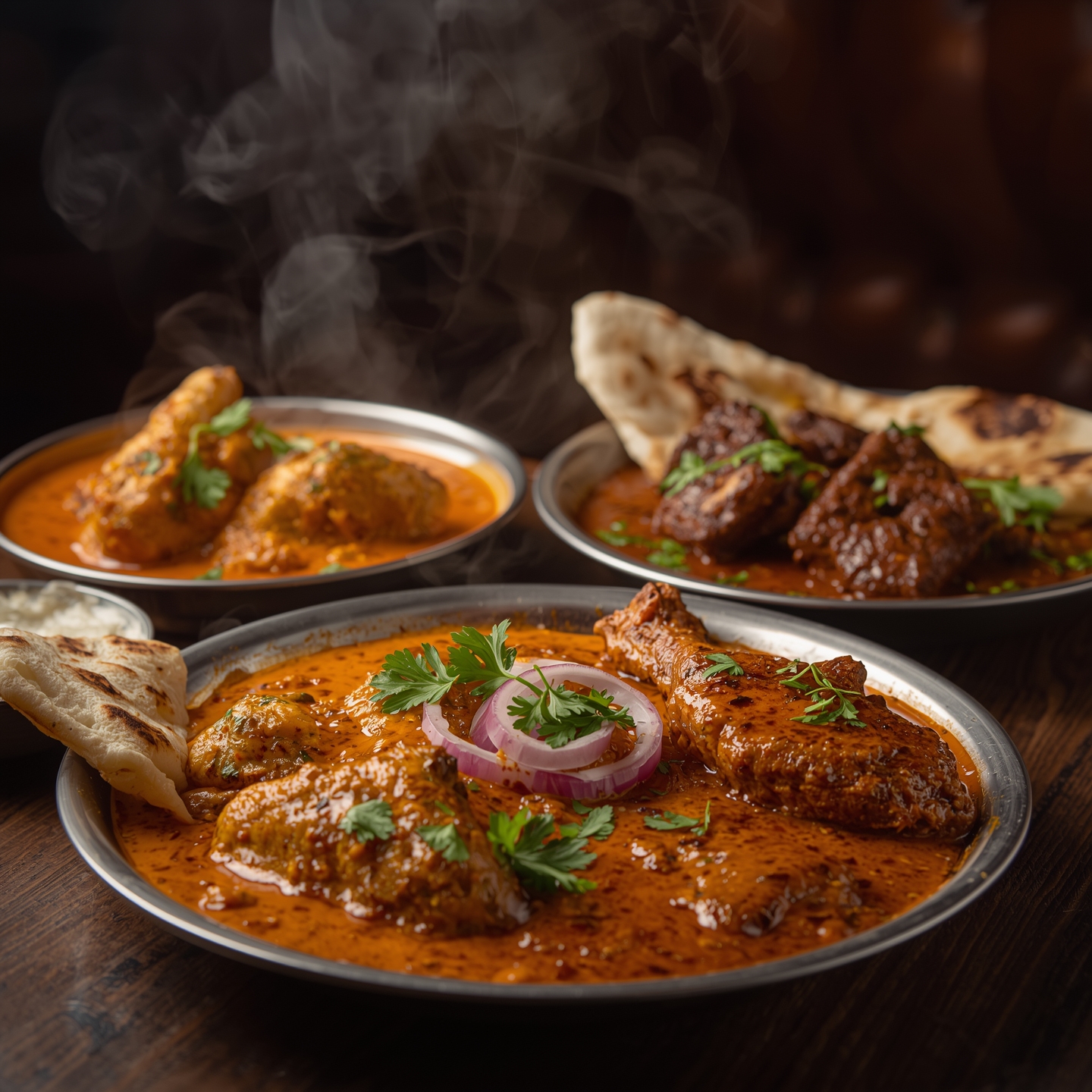 Lucid_Origin_Realistic_photo_showcasing_a_mix_of_Indian_nonveg_1